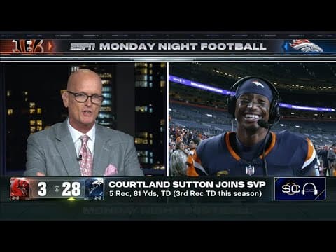 Courtland Sutton on Bo Nix's confidence & Broncos' defense in MNF win vs. Bengals | SC with SVP
