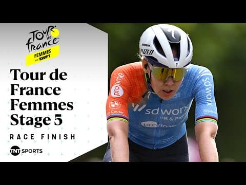 UNFORGETTABLE WIN! 🙌 | Tour de France Femmes Stage 5 Final KM's | TNT Sports Cycling