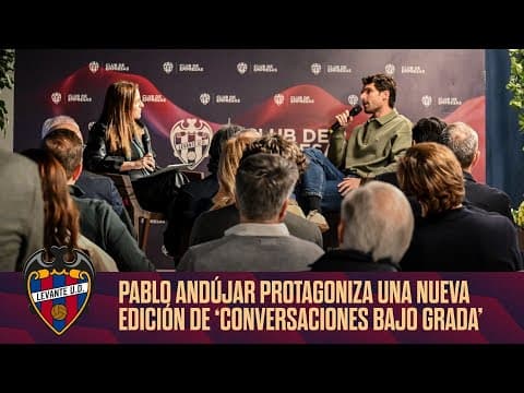 Pablo Andújar protagoniza una nueva edición de 'Conversaciones bajo grada' con el Club de Empresas