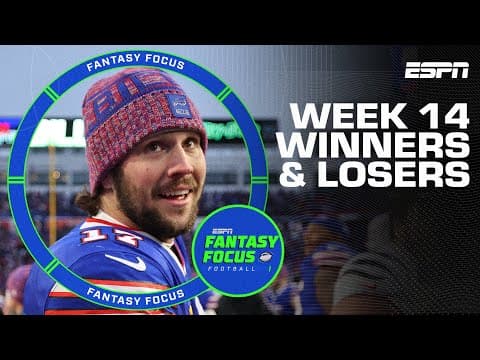 Week 14 Recap: What We Learned for YOUR Playoff Strategy | Fantasy Focus 🏈