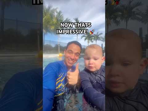 15 MONTH OLD PASSES SURVIVAL SWIM TEST!