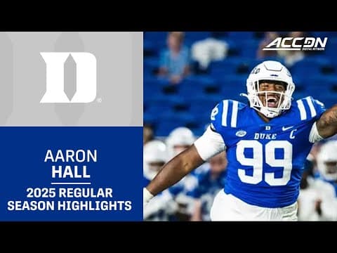 Aaron Hall Regular Season Highlights | Duke IDL