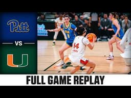 Pitt vs. Miami Full Game Replay | 2025-26 ACC Women's Basketball
