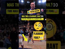 Refs called THIS a FLAGRANT FOUL👀