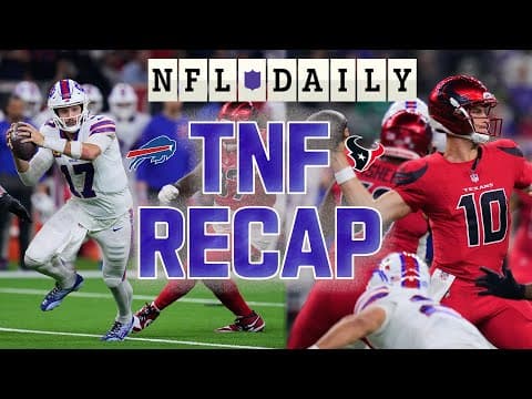 Houston Defense PUMMELS Josh Allen and the Bills | NFL Week 12 TNF Recap & Highlights | NFL Daily