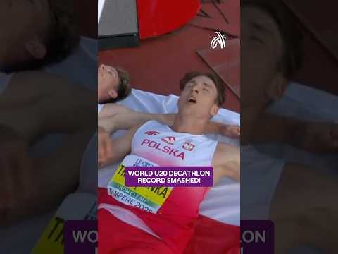 World U20 decathlon record SMASHED 💥🇵🇱  #Tampere2025 #athletics #U20Champs