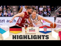 Germany 🇩🇪 v Croatia 🇭🇷 | Extended Highlights | FIBA Basketball World Cup 2027 European Qualifiers