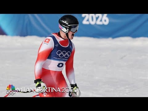 Franjo von Allmen clinches Olympic gold medal in men's downhill | Winter Olympics 2026 | NBC Sports