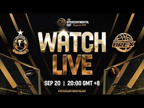 LIVE - Alahli SC v Utsunomiya Brex | FIBA Intercontinental Cup Singapore 2025 | Group Phase