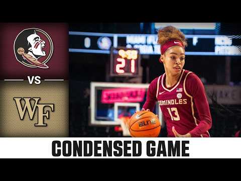 Florida State vs. Wake Forest Condensed Game | 2025-26 ACC Women's Basketball