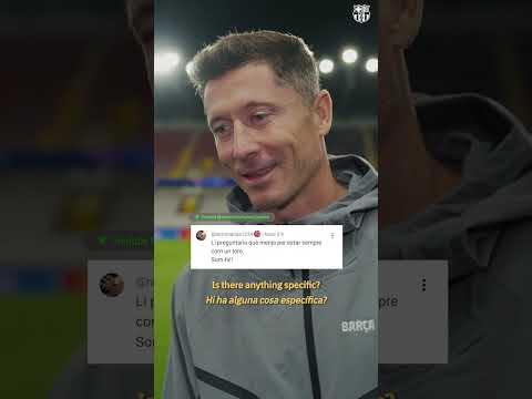 Premium Members had questions… Lewy’s got the answers 😎💬 #shorts #fcbarcelona #lewandowski