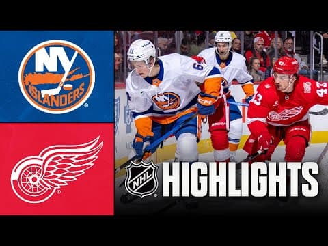 Islanders vs. Red Wings | NHL Highlights | December 16, 2025
