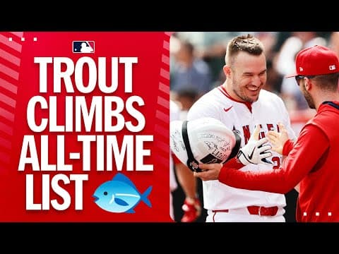 Mike Trout DESTROYS a 443-foot home run, his 26th of the year with the Halos!! 💥💥💥