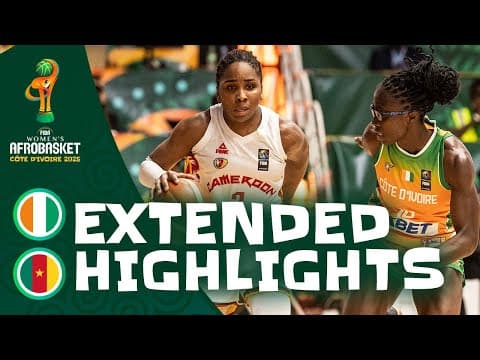 Côte d'Ivoire 🇨🇮 v Cameroon 🇨🇲 | Extended Highlights | FIBA Women's AfroBasket 2025