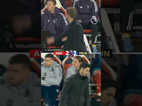 Michael Carrick & Mikel Arteta react to Cunha’s winner 👀