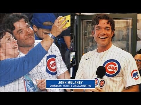 John Mulaney sang Take Me Out to the Ballgame and stopped by the booth during the Cubs game! 🤣🎵