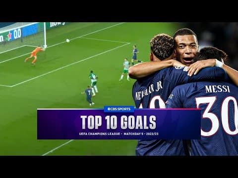 UCL Top 10 Goals of Matchday 5 - 2022/23 | CBS Sports Golazo