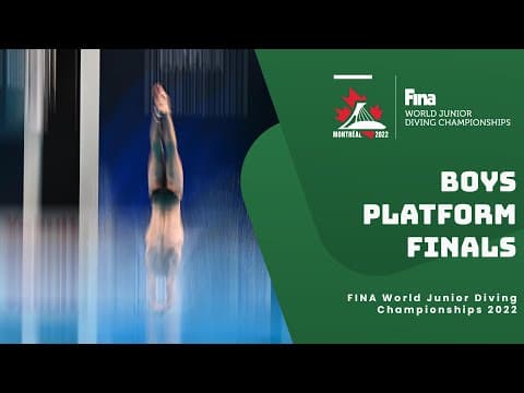 LIVE Finals: Boys 16-18 Platform Diving | World Junior Championships 2022