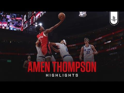 Amen Thompson (12 points) Highlights vs. Orlando Magic