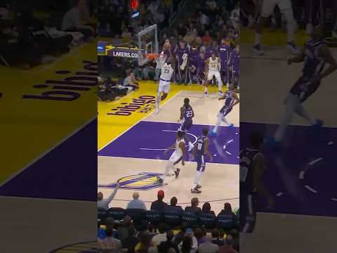 Marcus with the NO-LOOK LOB to LeBron