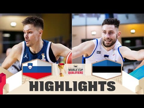 Slovenia 🇸🇮 v Estonia 🇪🇪 | Highlights | FIBA Basketball World Cup 2027 European Qualifiers