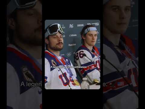 Gold Medal vibes 😂 #nhl #teamusa #quinnhughes #jackhughes #austonmatthews