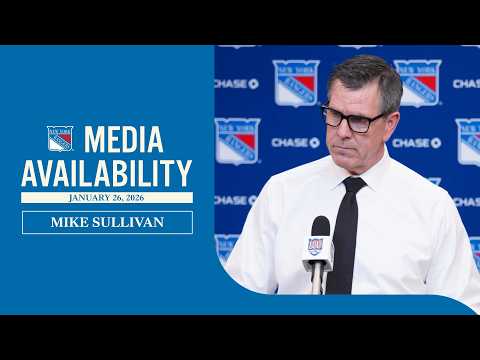 NYR vs BOS: Mike Sullivan Pregame Media Availability | Jan. 26, 2026