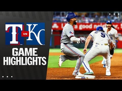 Rangers vs. Royals Game Highlights (8/19/25) | MLB Highlights