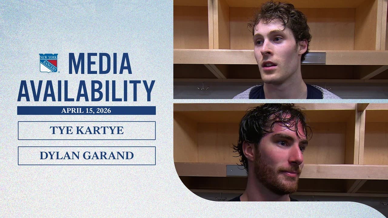 NYR at TBL: Tye Kartye & Dylan Garand Postgame Media Availability | Apr. 15, 2026