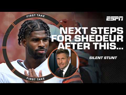 Stephen A. attempts to NOT OVERREACT to Shedeur Sanders' miming moment 👀 | First Take