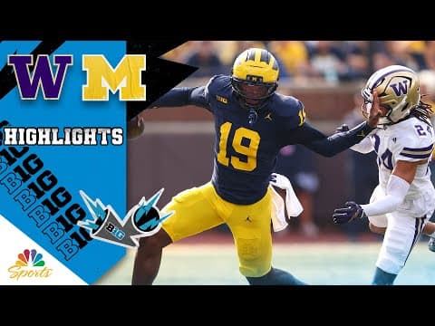 Washington Huskies vs. Michigan Wolverines | COLLEGE FOOTBALL HIGHLIGHTS | 10/18/2025 | NBC Sports