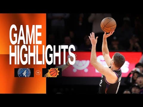 Suns Score Nine Points in Final 49 Seconds to Beat Minnesota Timberwolves | 11-21-25