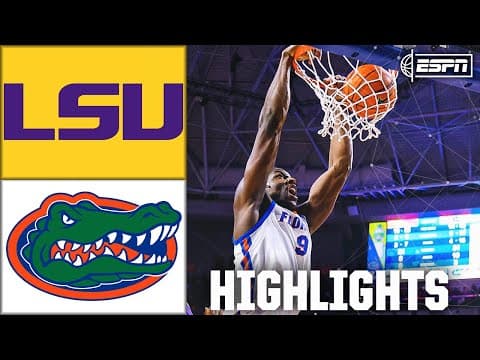 LSU Tigers vs. Florida Gators | Full Game Highlights | ESPN College Basketball