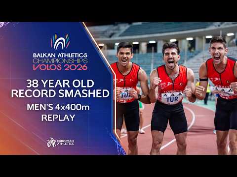 🇹🇷 38 year old record broken by Türkiye | Men's 4x400m Balkan Nations Championships 2026