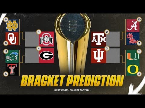 College Football Playoff Bracket Prediction: Ohio State goes back-to-back with win over the SEC 🏆