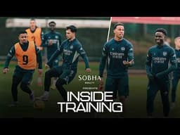 HEAD TENNIS, RONDOS & GYM GAINS | Our Gunners prepare for Chelsea | INSIDE TRAINING