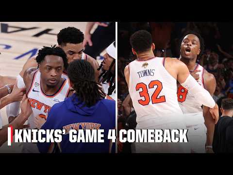 🤯 KNICKS COMPLETE 29-POINT COMEBACK IN GAME 4 😱 New York makes FINALS HISTORY ‼️ | NBA on ESPN