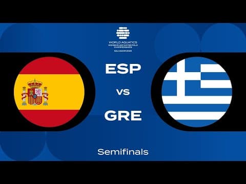 ESP vs GRE | Epic Semi-Final 2 Clash | Day 6 | Women's U20 Water Polo 2025