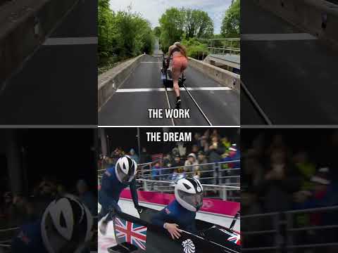 Mica Moore owning it on and off the track. 🛷✨ 📹: TT @micaruns #Olympics #MilanoCortina2026