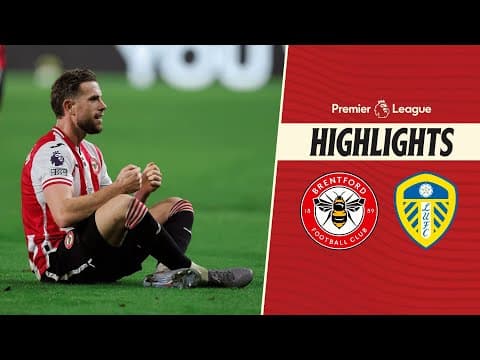 Jordan Henderson nets first Brentford goal | Brentford 1-1 Leeds United | Premier League Highlights