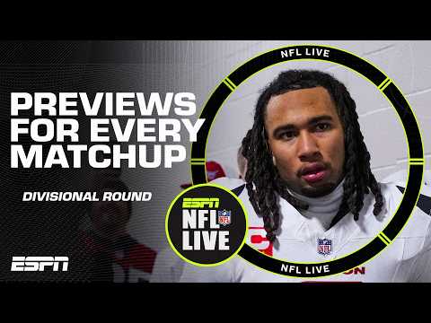 Divisional Round Picks 👉 49ers-Seahawks, Bills-Broncos, Texans-Patriots & Rams-Bears ✔️ | NFL Live