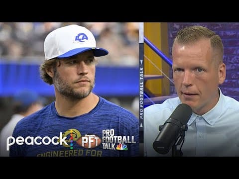 L.A. Rams’ Matthew Stafford not practicing is ‘another red flag’ | Pro Football Talk | NFL on NBC