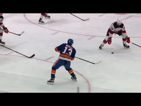 Anthony Duclair scores a goal against the New Jersey Devils