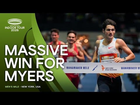 Cam Myers clocks world-leading 3:47.57 to win the Wanamaker Mile | World Indoor Tour 26