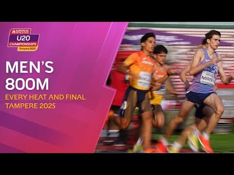 Final Drama! 😱 EVERY Heat & Final of the Men's 800m | Tampere 2025