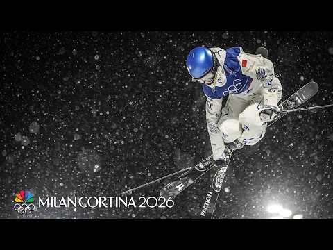 'CLOSE AS ANYTHING': Eileen Gu dazzles in freeski halfpipe quals run | Winter Olympics | NBC Sports