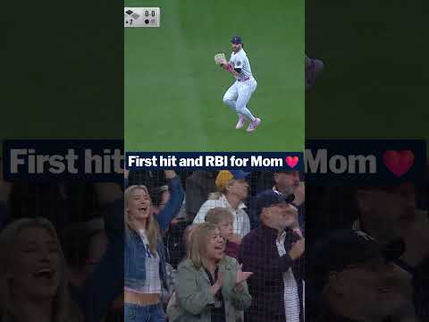 First hit and RBI for Mom ❤️