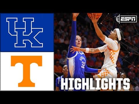 Tennessee Lady Volunteers vs  Kentucky Wildcats | Full Game Highlights | ESPN College Basketball
