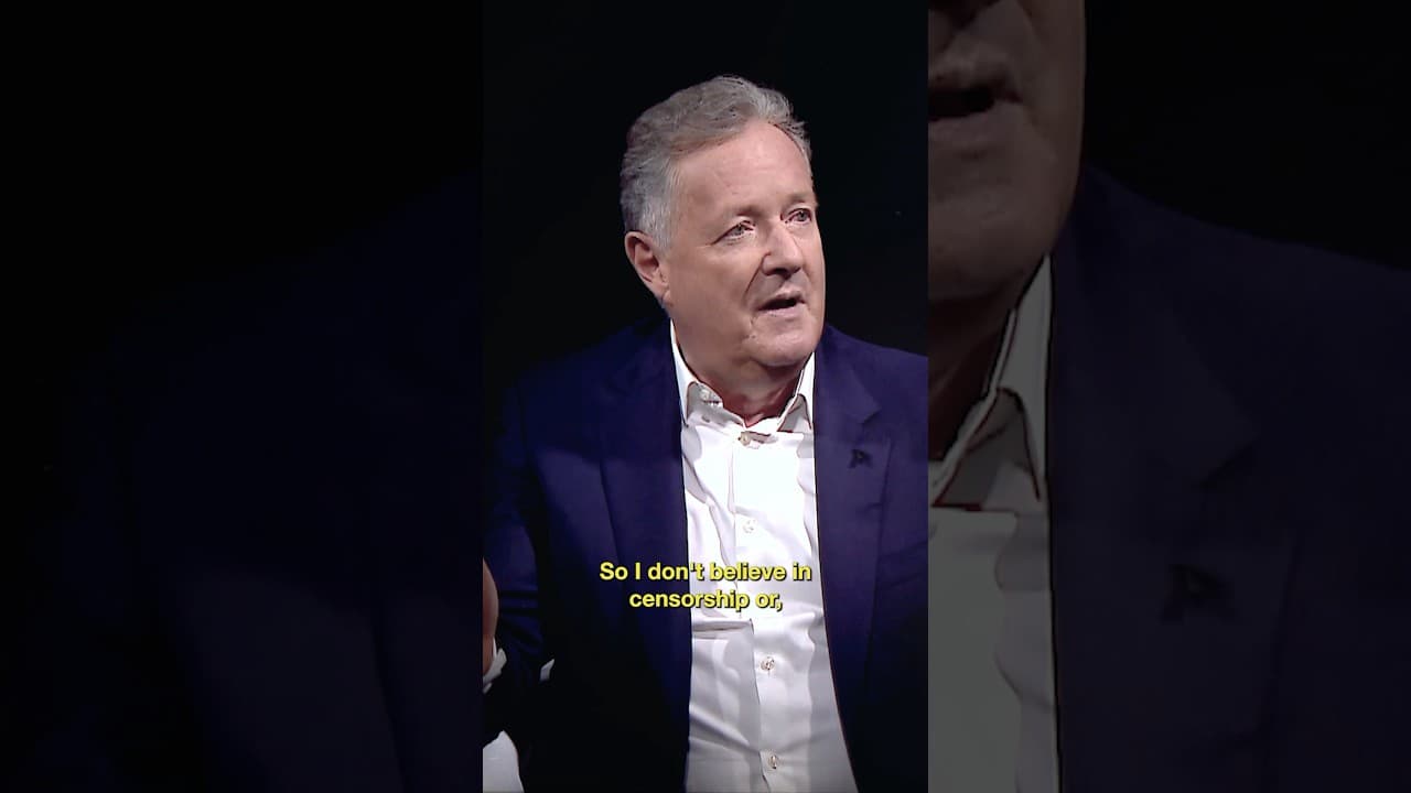 Piers Morgan's show, Uncensored, is a platform for everybody to challenge everybody