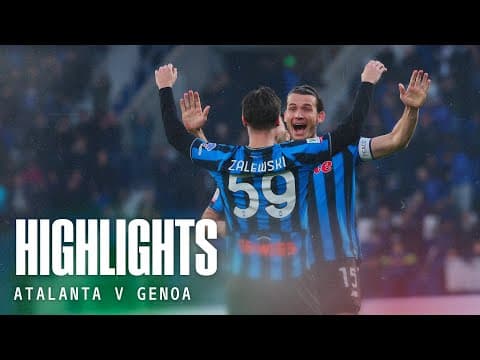 POKER NERAZZURRO ♥️♦️♣️♠️ | Atalanta-Genoa 4-0 | Highlights RO16 #CoppaItaliaFrecciarossa 2025/26